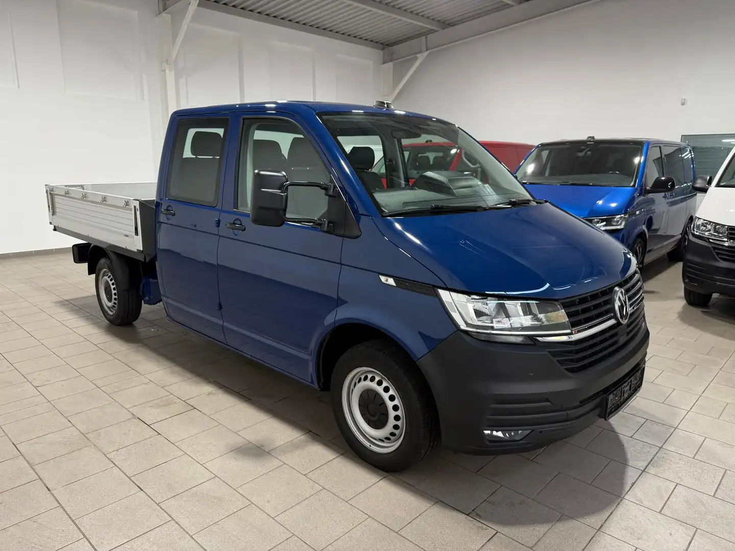 Volkswagen T6.1 Transporter T6.1 Pritsche-Doka(6-Si),4Motion,Diff.Sperre,AHK Bleu - 2
