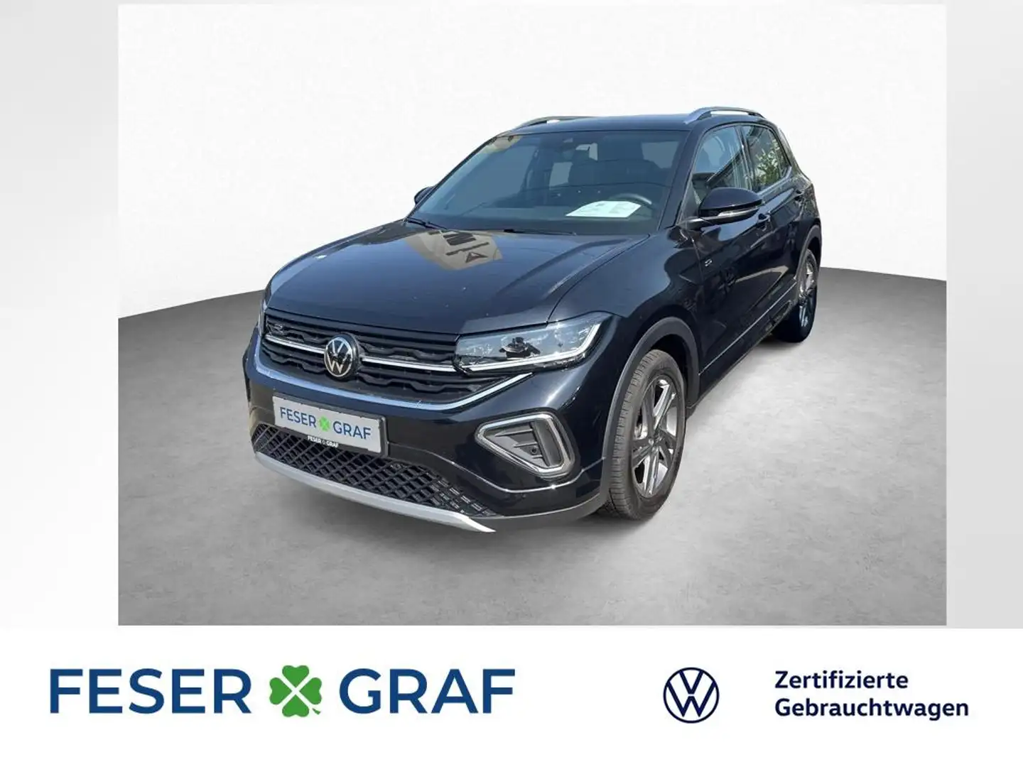 Volkswagen T-Cross 1.0 TSI DSG R-Line KAM NAVI APP IQ.LIGHT Schwarz - 1
