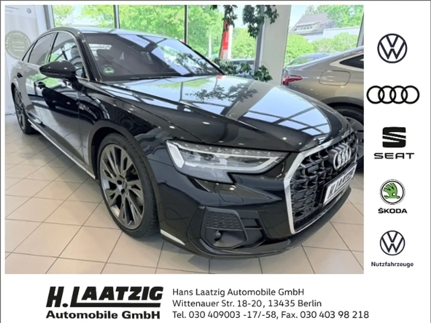 Audi A8 50 TDI quattro tiptronic S line Leder AHK B&O P-D Černá - 1