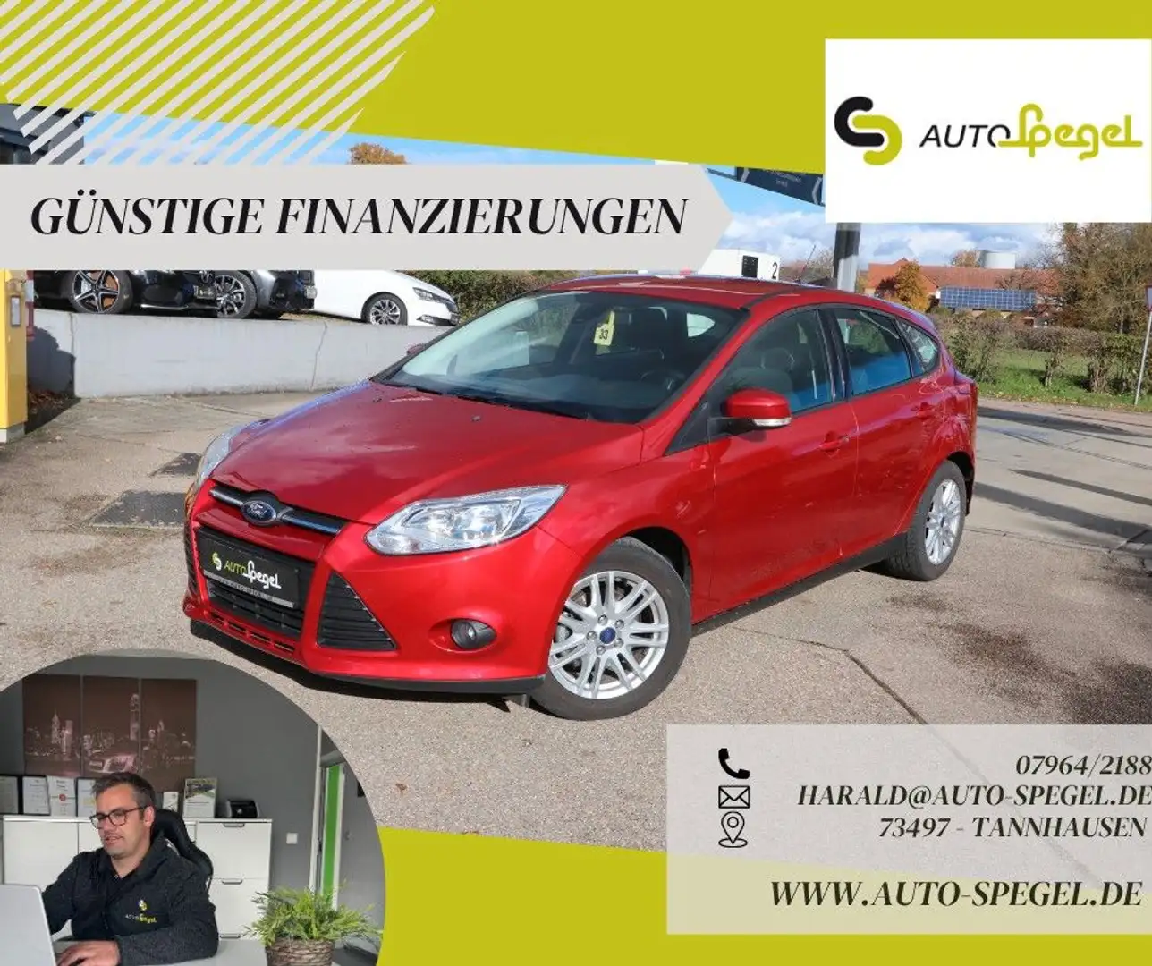 Ford Focus Sync Edition AHK PDC Klima Alu MFL 1.Hand Rot - 1
