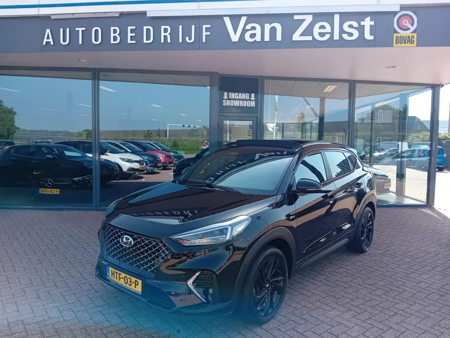 Hyundai TUCSON 1.6 T-GDI N-Line Automaat, Aico(automatisch), Pano Zwart - 1