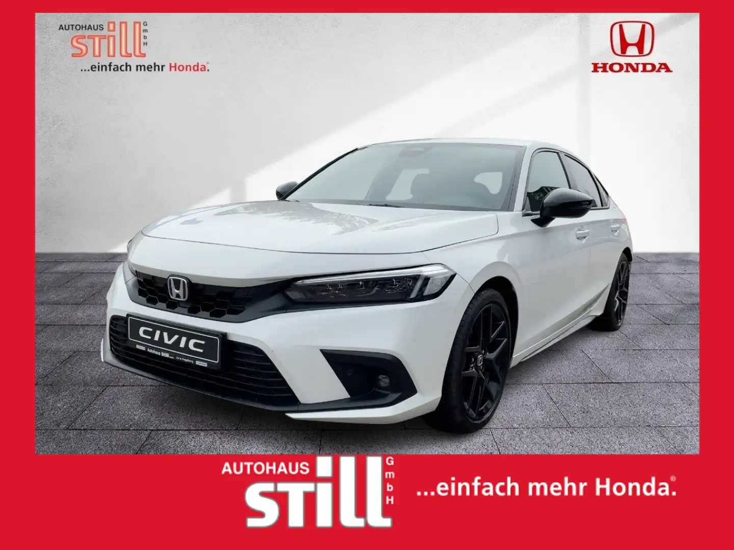 Honda Civic e:HEV  Sport Navi* LED* Kamera* Sitzheiz.* Weiß - 1