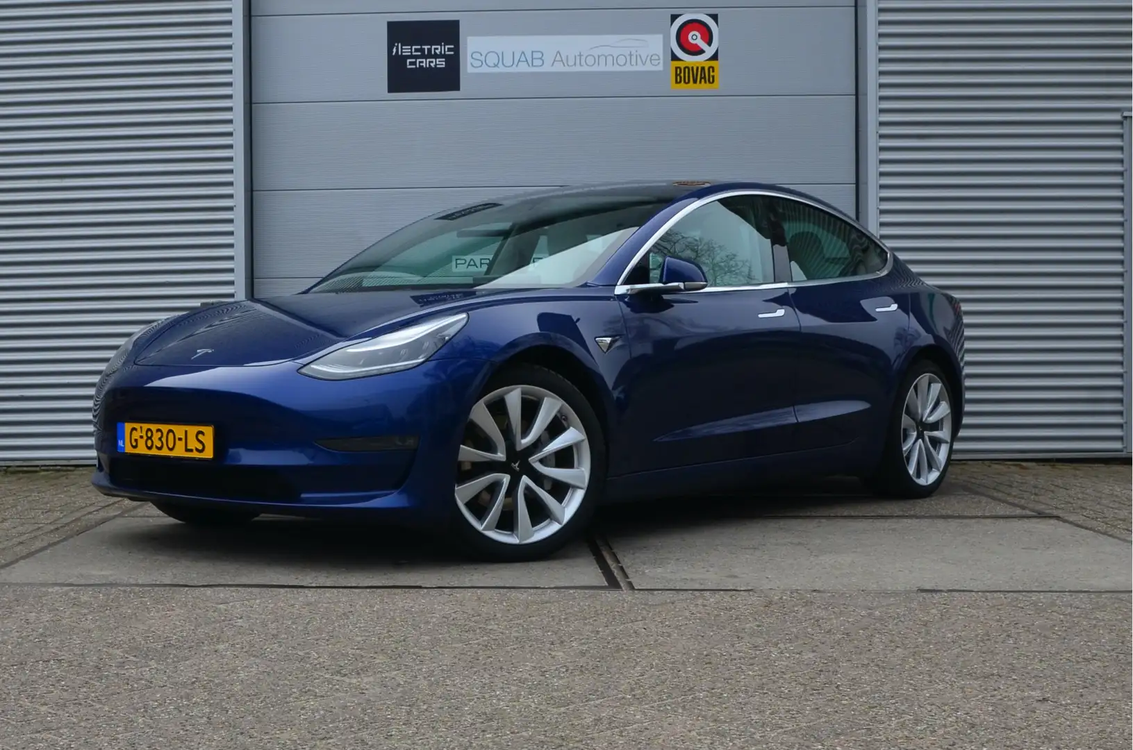 Tesla Model 3 Long Range AWD 75 kWh 19" Alu, AutoPilot Blauw - 1