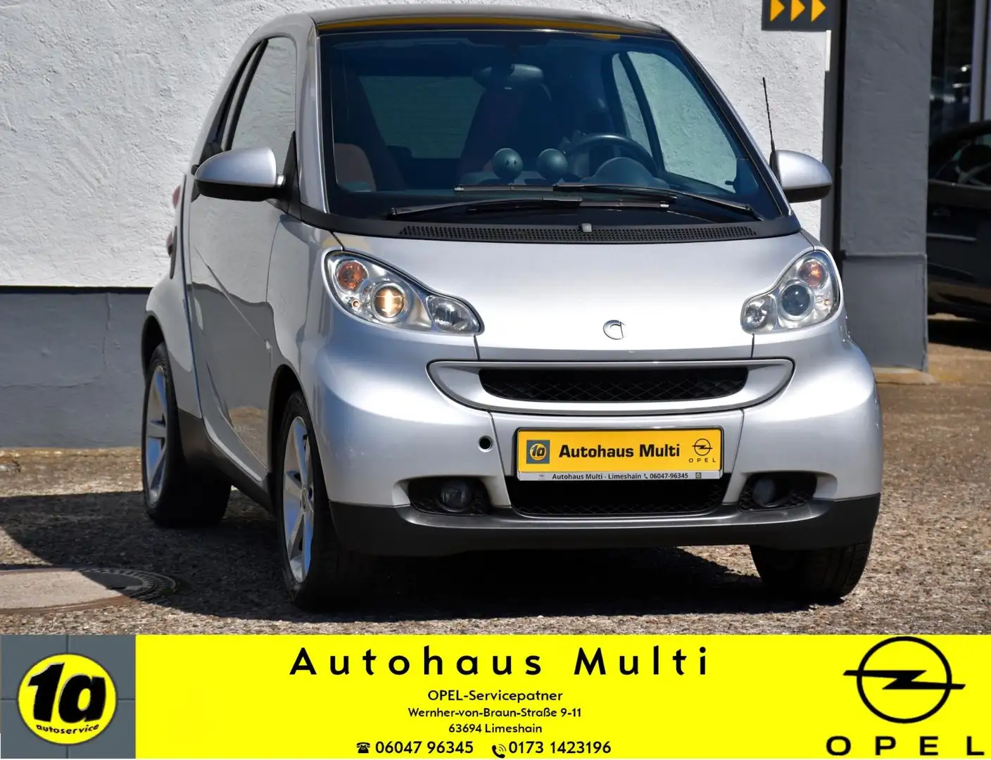 smart forTwo coupe USB Klima Sitzheizung Pano ALU Silber - 1