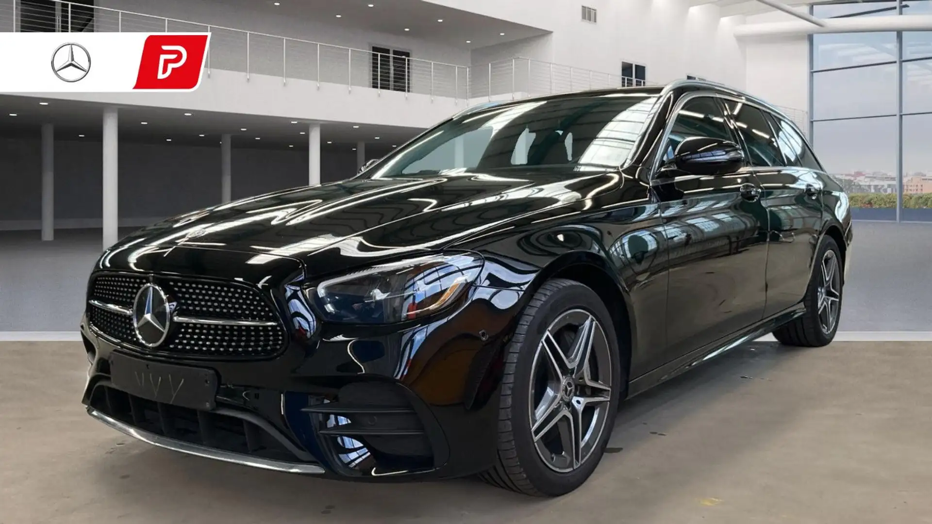 Mercedes-Benz E 300 e AMG AHK*360°*Pano*VollLeder*LED*DAB*Navi Negro - 1