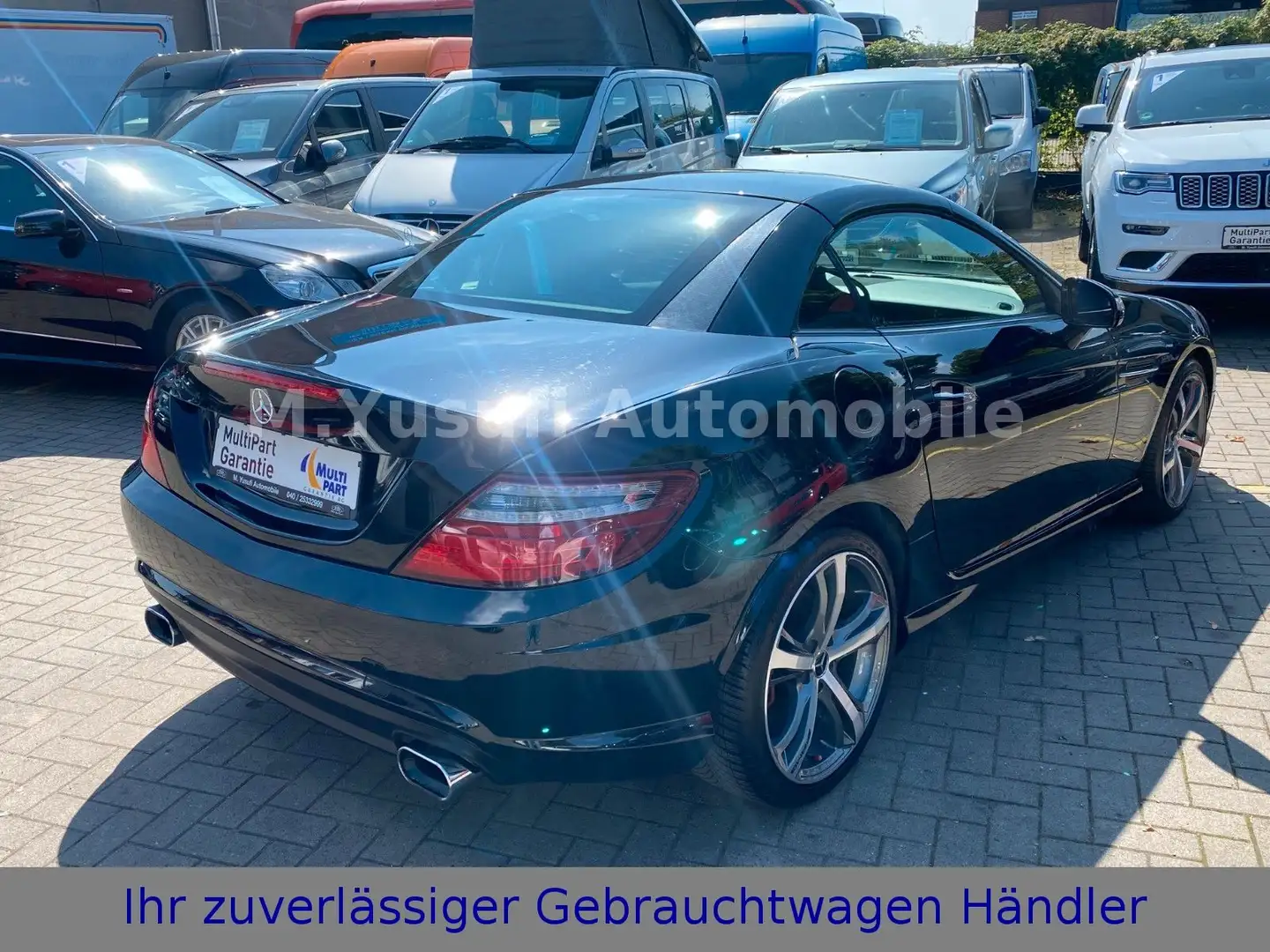 Mercedes-Benz SLK 250 ROADSTER AMG-LINE AUTOMATIK|LEDER|NAVI Schwarz - 2