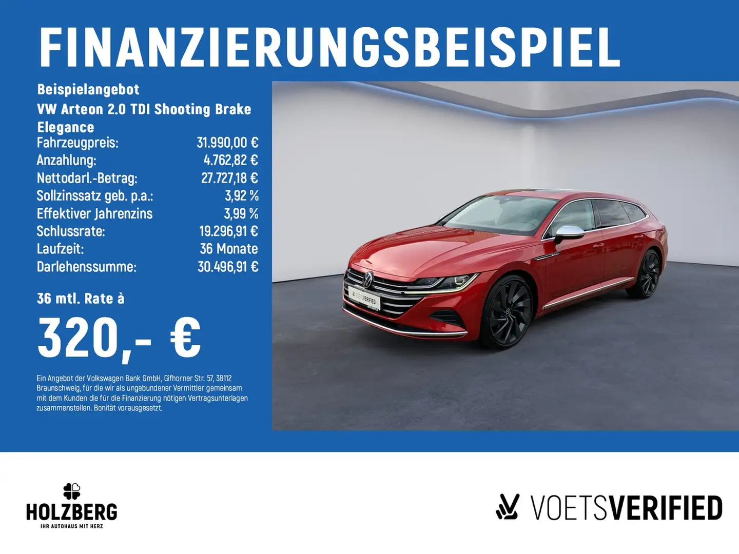 Volkswagen Arteon 2.0 TDI Shooting Brake Elegance STHZ+PANO+AHK+L... Rot - 2