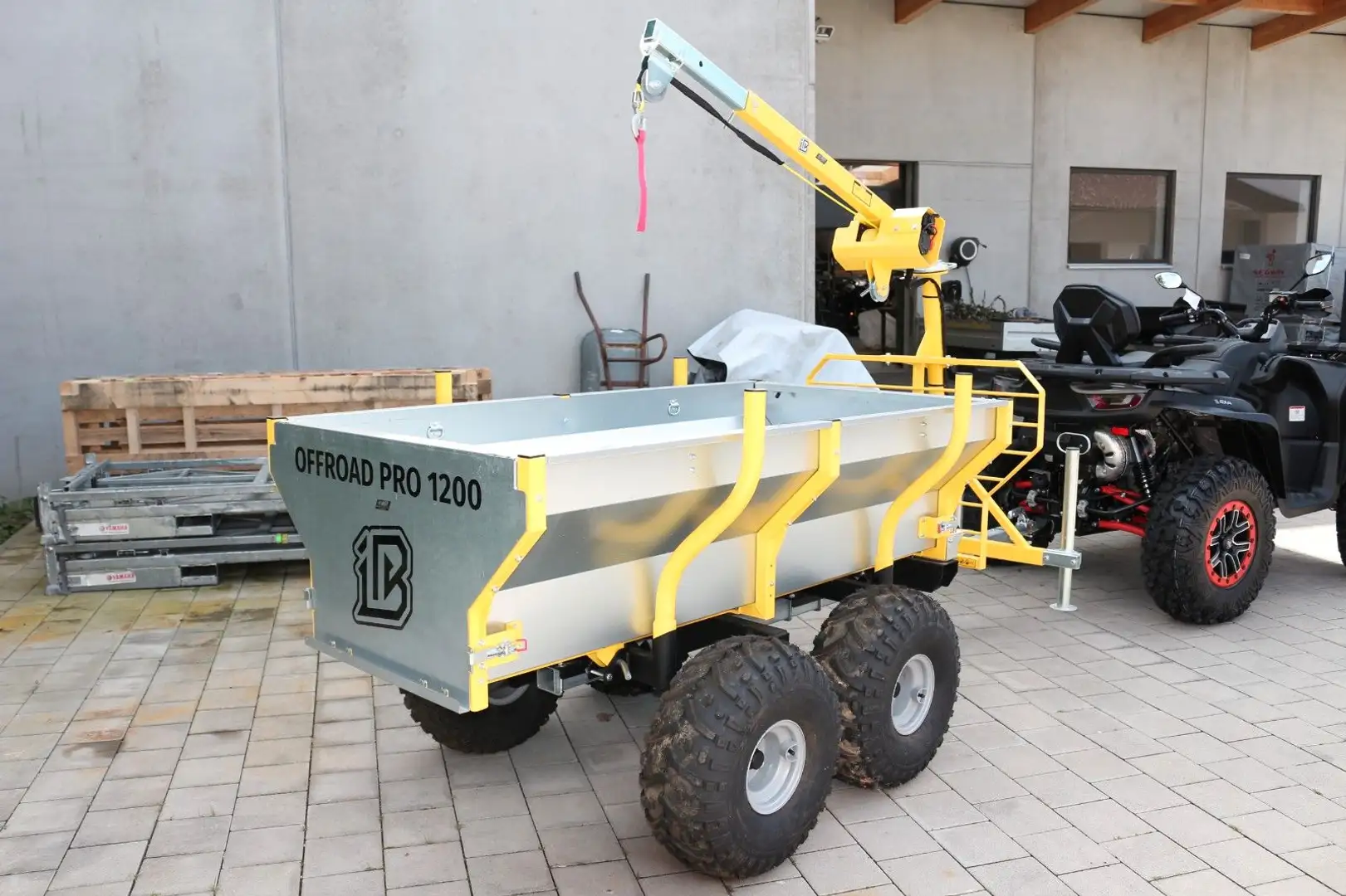 Sonstige Marken Iron Baltic ATV / Quad Rückewagen mit Kran - 2