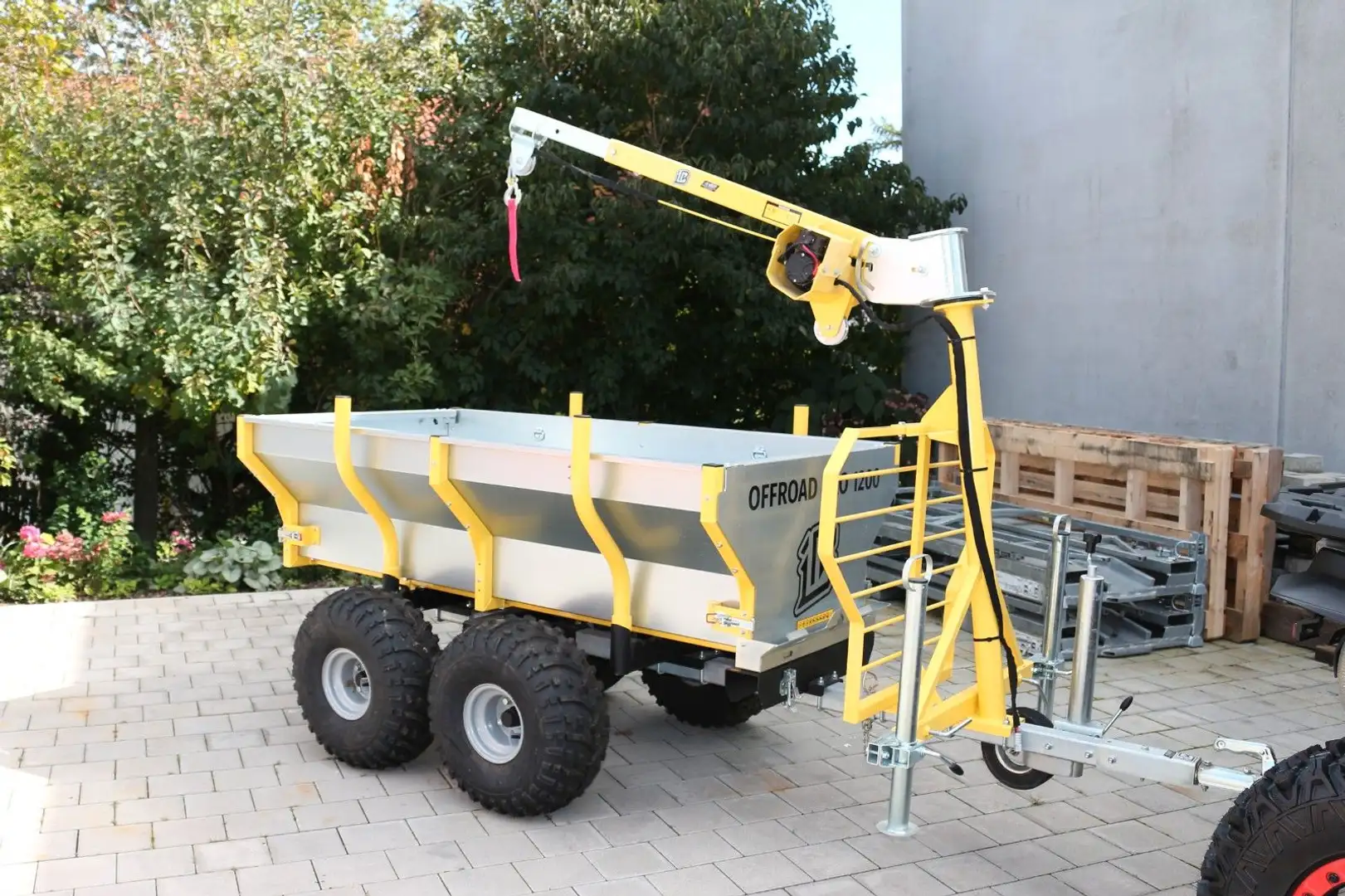 Sonstige Marken Iron Baltic ATV / Quad Rückewagen mit Kran - 1