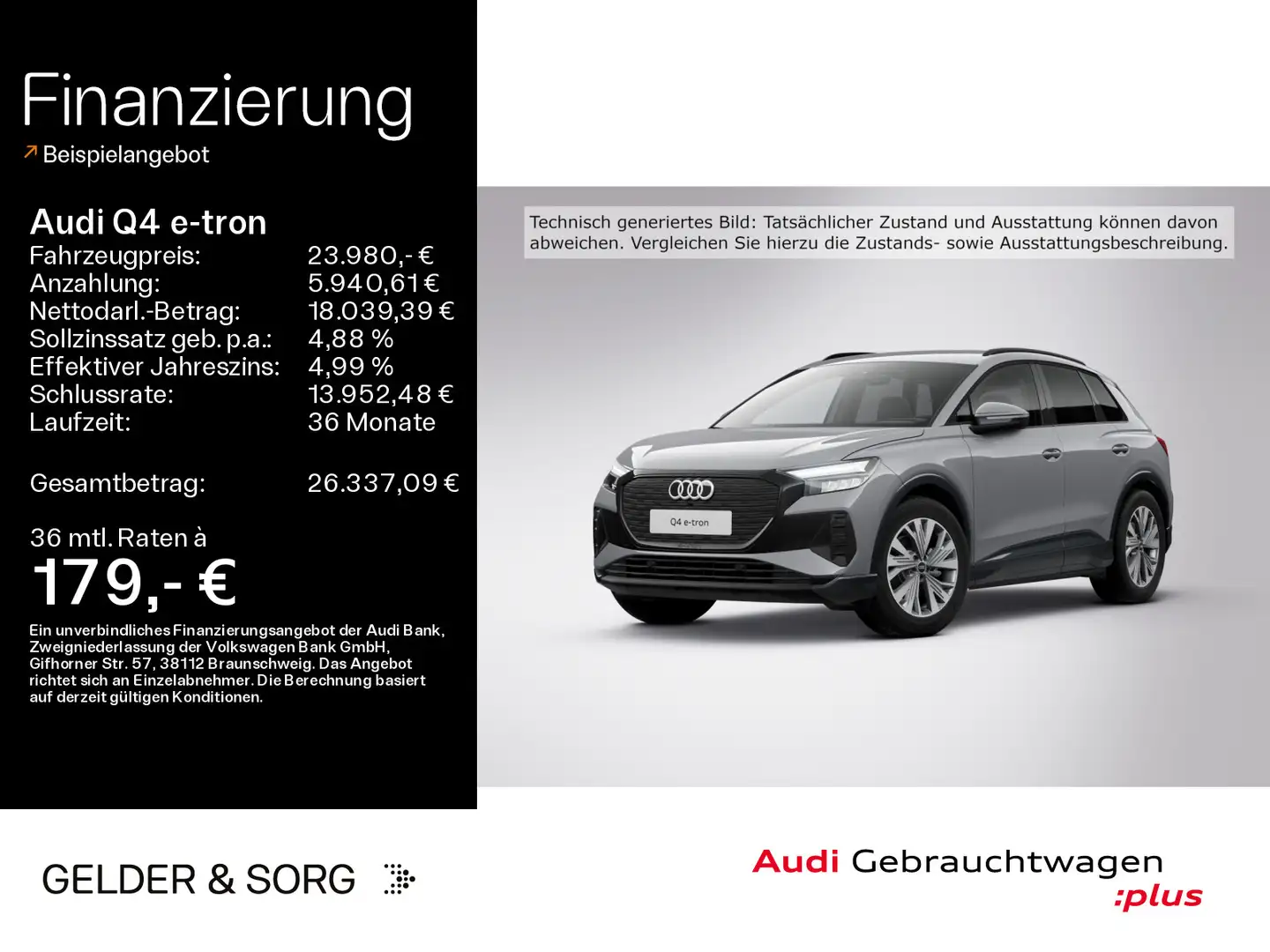 Audi Q4 e-tron Q4 35 e-tron 0,25% Rückfahrkamera*LED*Digital Grau - 1
