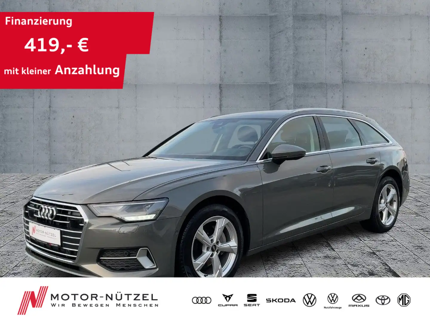 Audi A6 40 TDI QU S-TR SPORT LED+NAVI+RFK+ACC Grau - 1