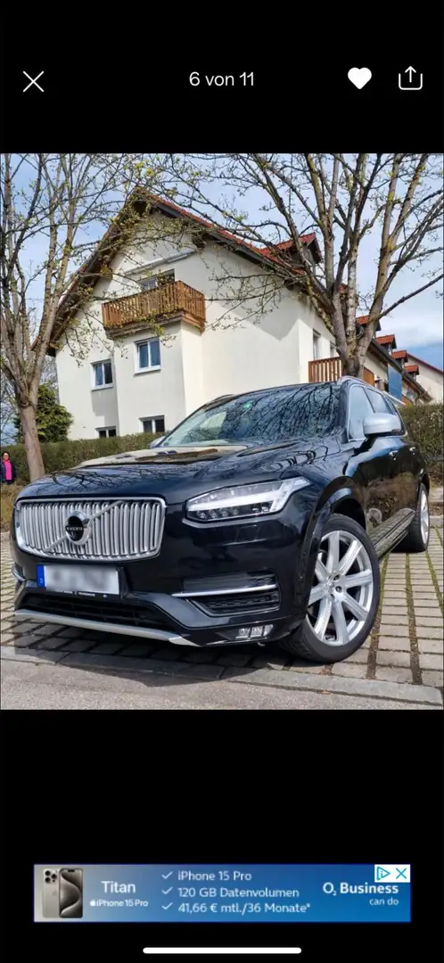 Volvo XC90 D5 AWD Geartronic Inscription Schwarz - 2