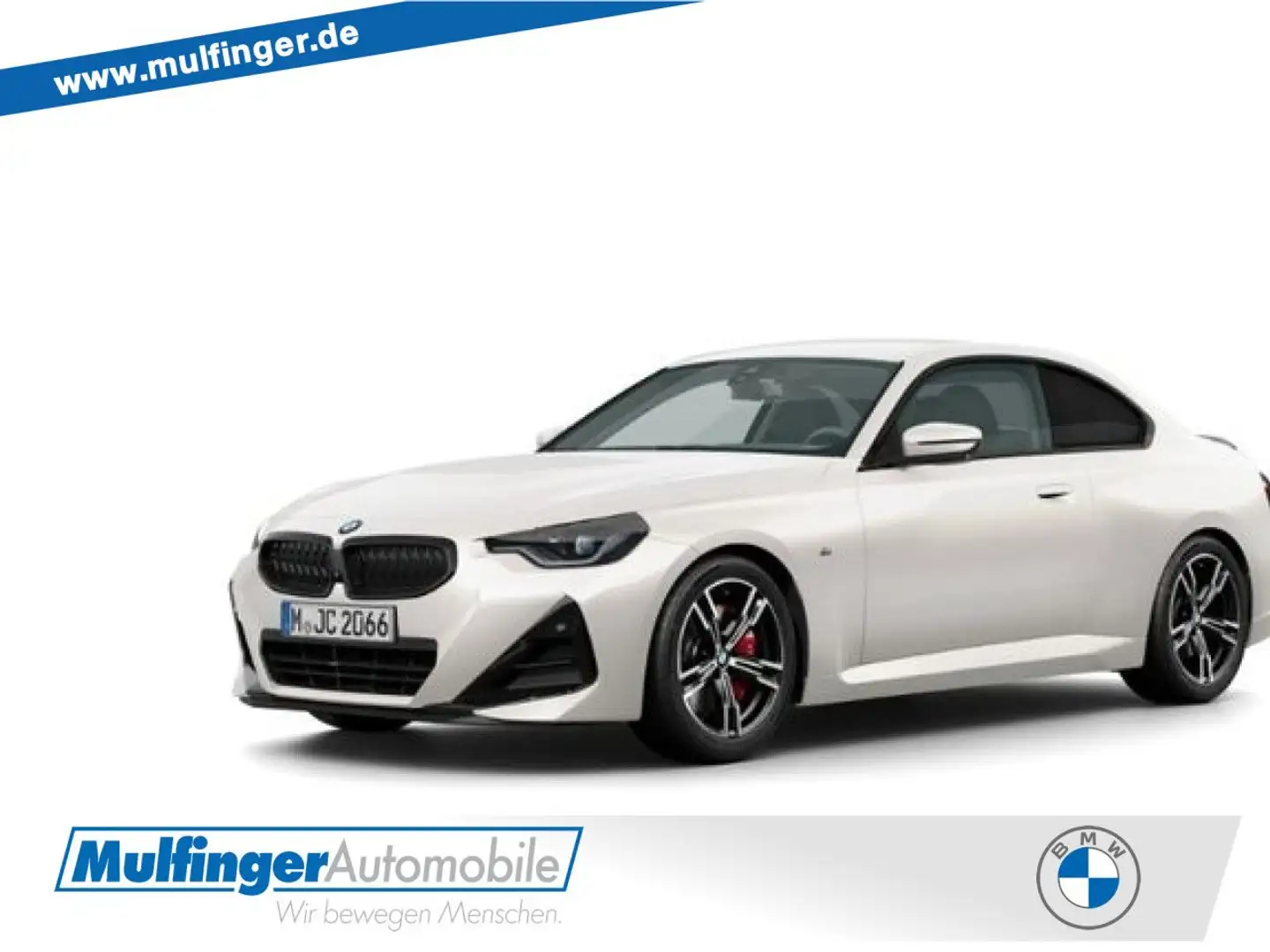 BMW 220 d Coupe M Sport Pro HUD SuView HiFi Ad-LED 18 Weiß - 1