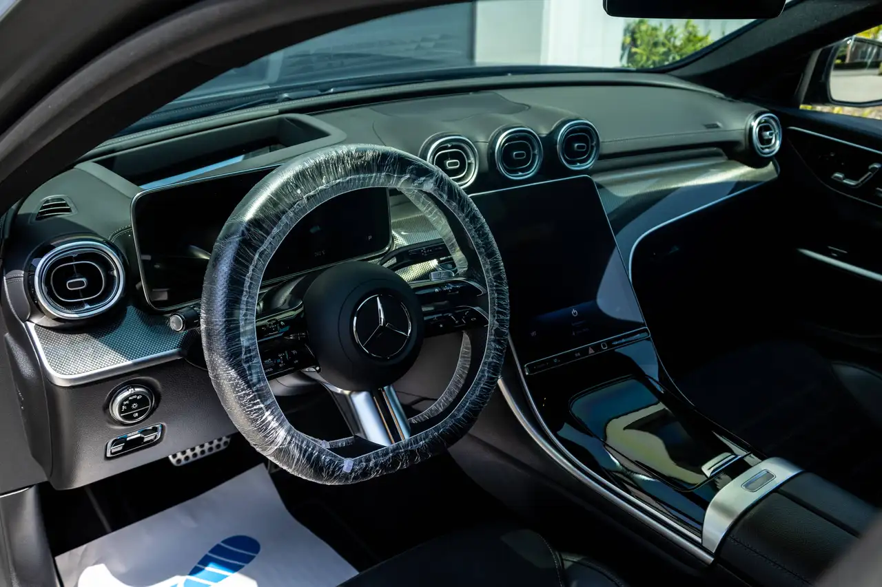 Mercedes-Benz C-Class AMG PACK Origineel Magno Mat/GEEN WRAP Full Options Pano Head-up Camera 360° Keramische Coating, миниатюра 16