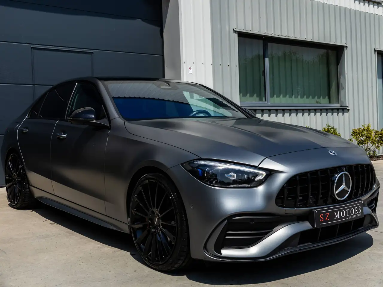 Mercedes-Benz C-Class AMG PACK Origineel Magno Mat/GEEN WRAP Full Options Pano Head-up Camera 360° Keramische Coating, миниатюра 3