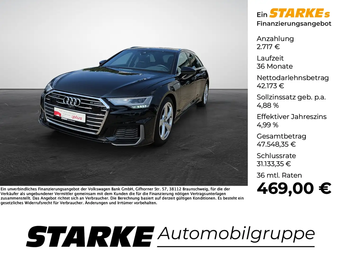 Audi A6 Avant 40 TDI S tronic S line ACC AHK B&O SHZ Na... Schwarz - 1