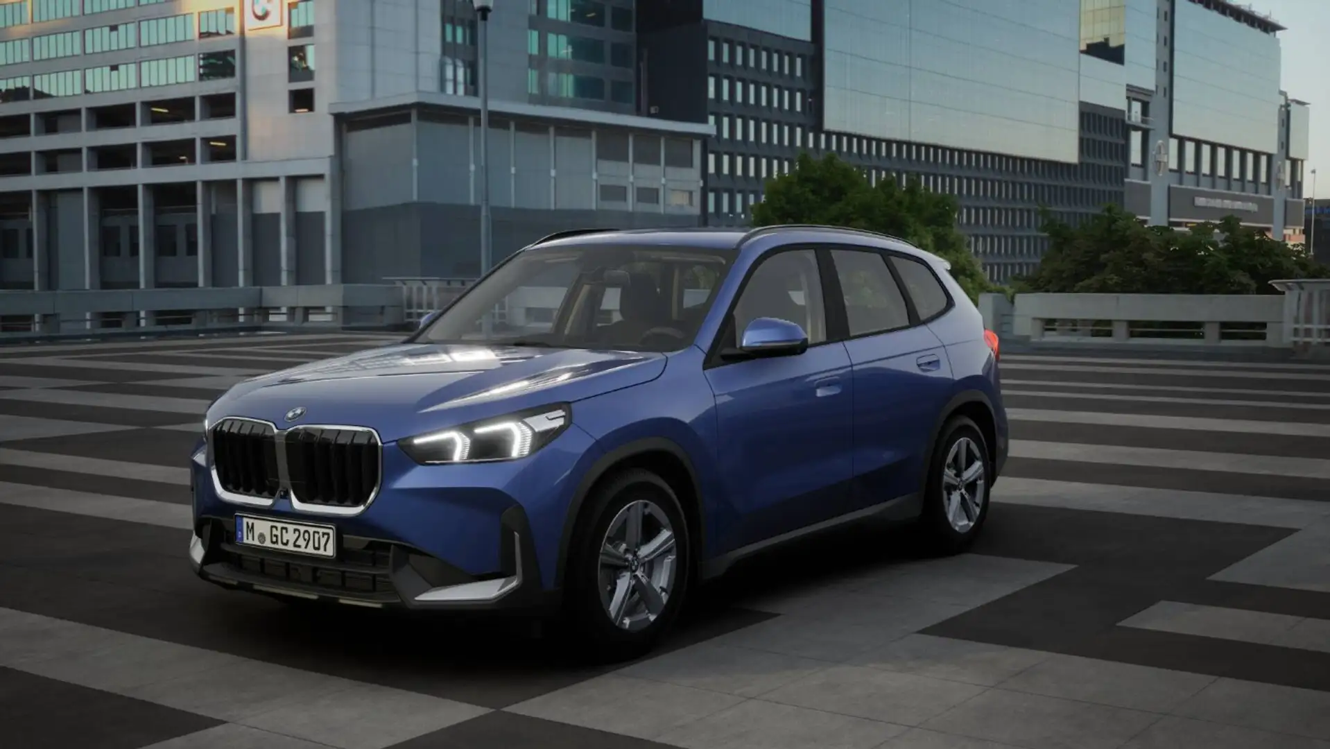 BMW X1 sDrive18i SpurAss Navi ParkAss RFK AUT Blauw - 1