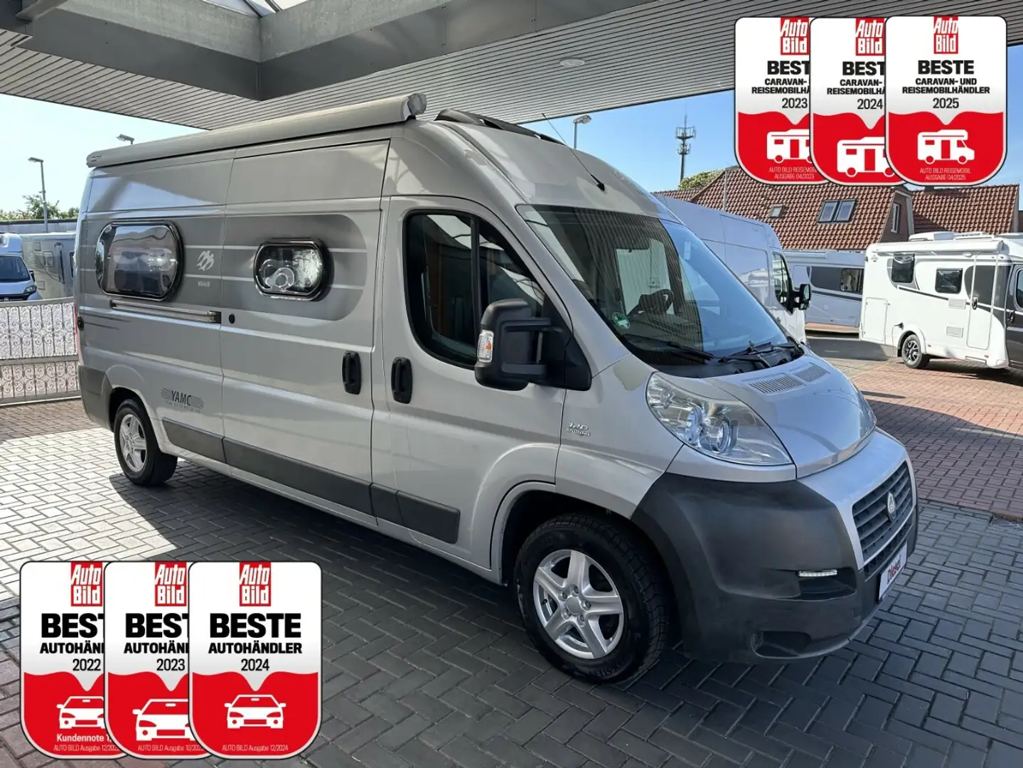 Knaus Kasten 600 +AHK+Allwetterreifen+Kamera+Markise+ Argento - 1