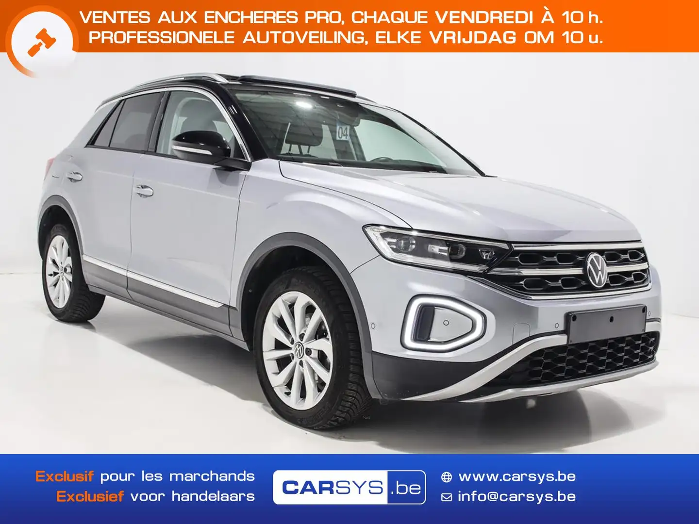 Volkswagen T-Roc 1.5 TSI 150 DSG PANO - CAM - GPS Gris - 1