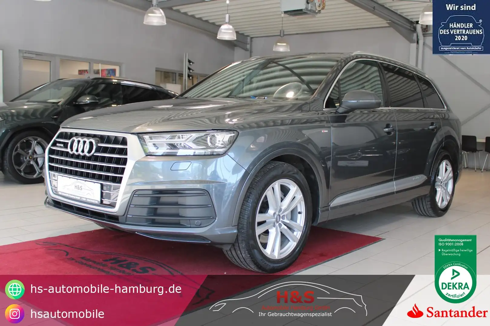 Audi Q7 3.0 TDI quattro S-LINE 7-Sitzer*AHK Gris - 1