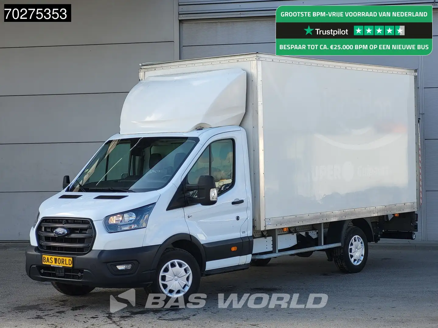 Ford Transit 130pk Bakwagen Laadklep Airco Cruise Euro6 Meubelb Wit - 1