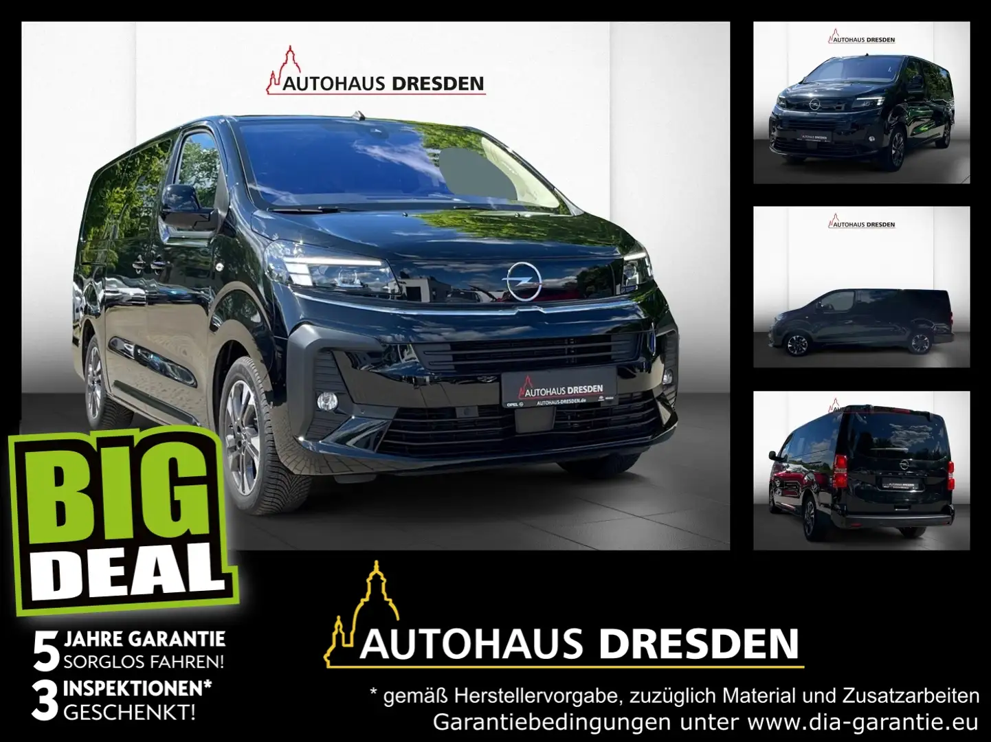 Opel Zafira Life 2.0 D FLA SpurW NAVI Zwart - 1