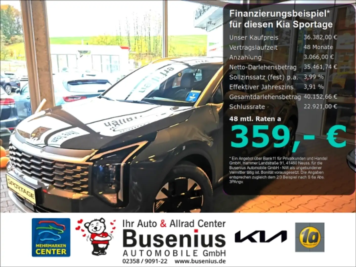 Kia Sportage 1.6T 2WD DCT Vision +Kom+Navi+Kamera+LED+SHZ+17Zol Gris - 1