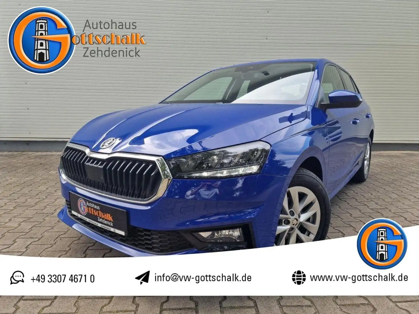 Skoda Fabia 1.0 Selection 80PS LED Smartlink LM Klima Blau - 1