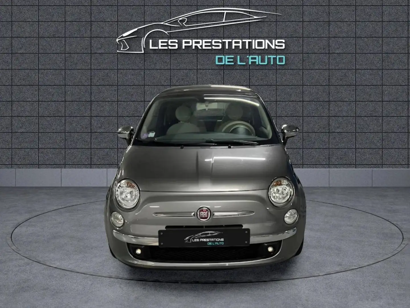 Fiat 500 1.2 8v 69ch Lounge Gris - 2