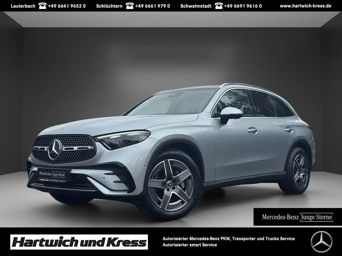 Mercedes-Benz GLC 300 GLC 300 d 4Matic AMG Line Premium+Pano+AHK+Standheizung+360° Kamera+DIGITAL LIGHT+EasyPack+ Silber - 1
