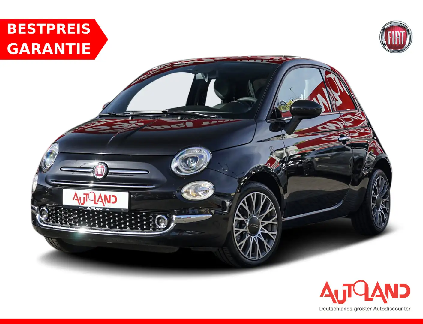 Fiat 500 1.2 Star Klima Temp Navi Panorama Rouge - 1