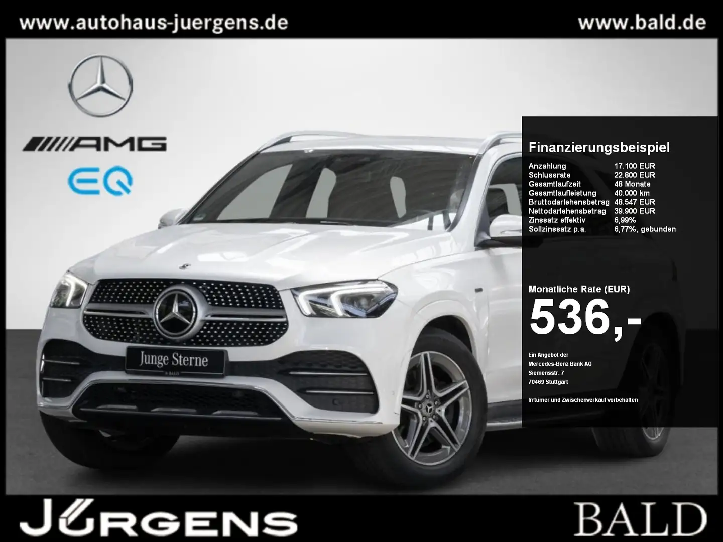 Mercedes-Benz GLE 350 de 4M AMG/Wide/LED/Cam/CarPlay/Easy-P Wit - 1