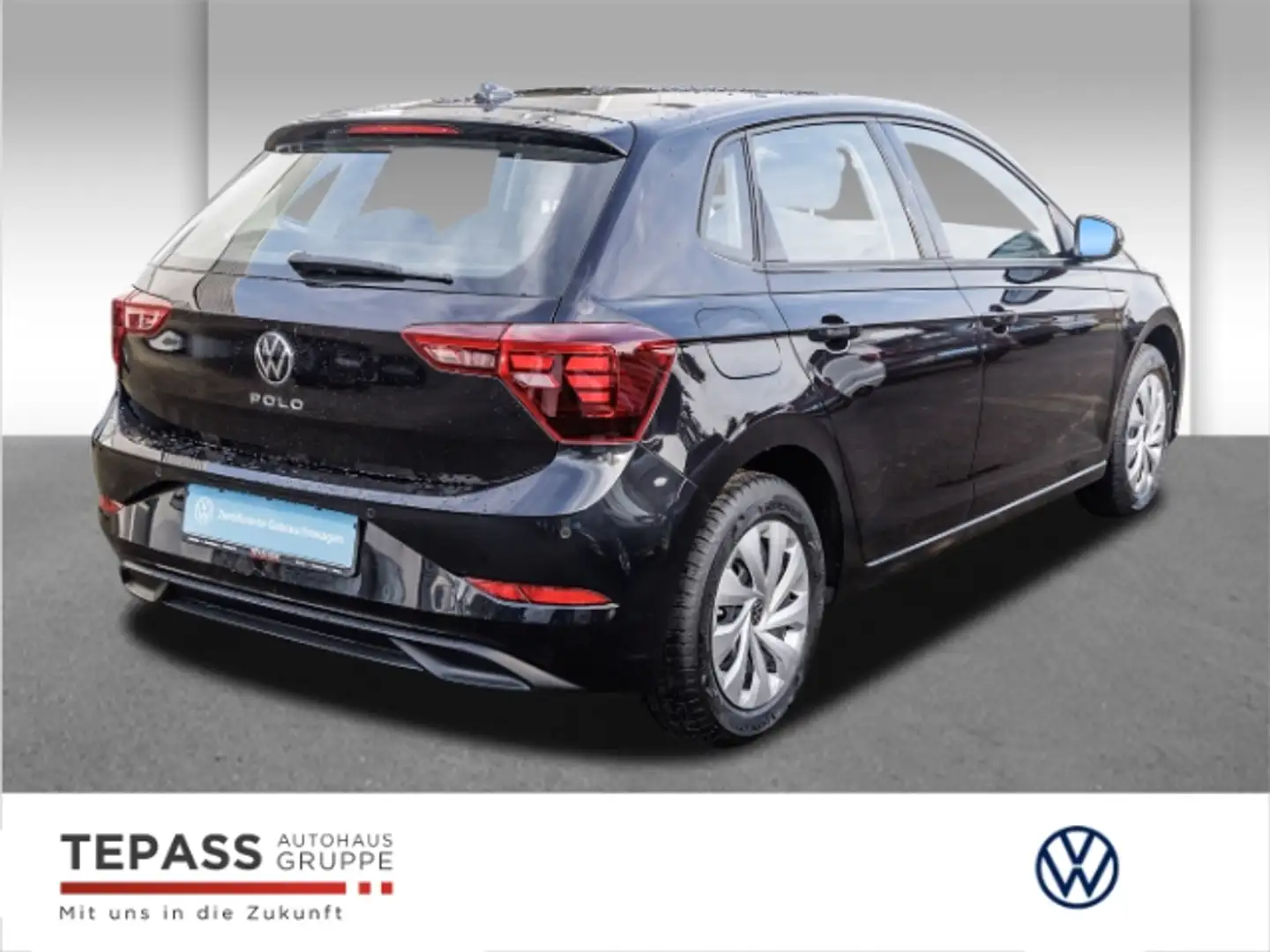 Volkswagen Polo VI 1.0l TSI Life SHZ ALLSEASON Zwart - 2