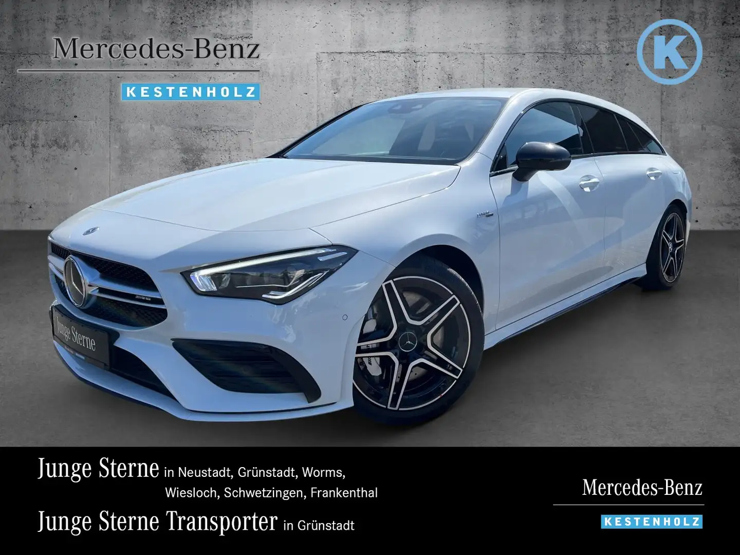 Mercedes-Benz CLA 35 AMG CLA 35 AMG SB DISTRO+MEMO+360°+AHK+BURME+NIGHT Biały - 1