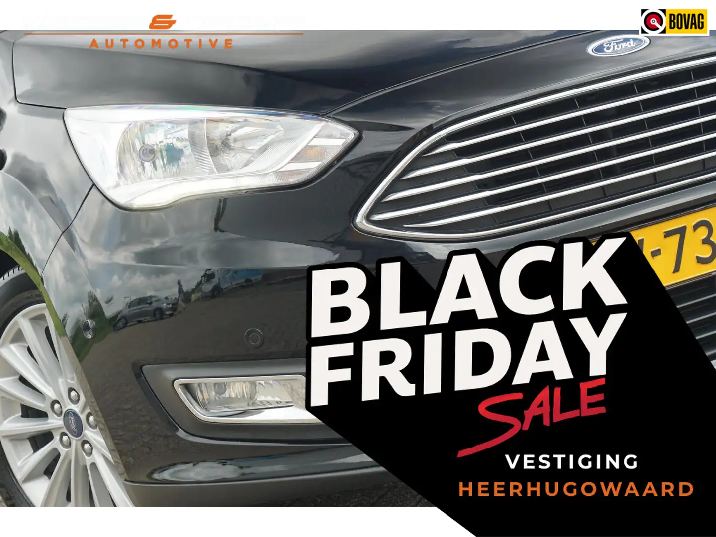 Ford C-Max 1.0 125PK Titanium X | Panther Black | AppleCarpla Schwarz - 1