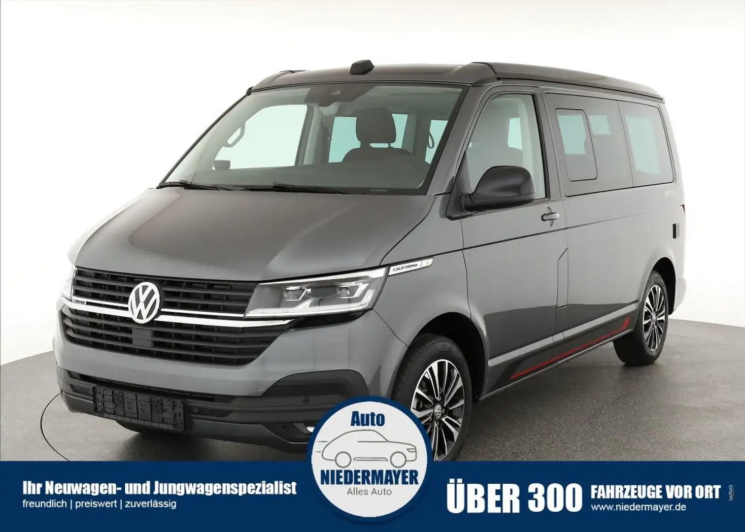 Volkswagen T6.1 California TDI DSG 4M Beach Camper Edition, Navi, AHK, Winter Grau - 1
