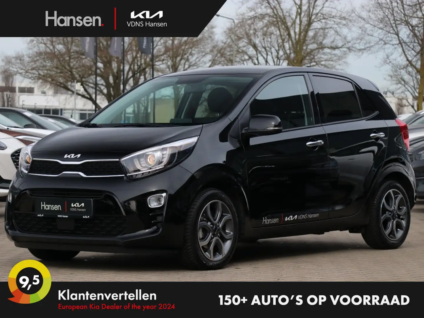 Kia Picanto 1.0 DPi DynamicPlusLine I Navi I Keyless I Climate Zwart - 1