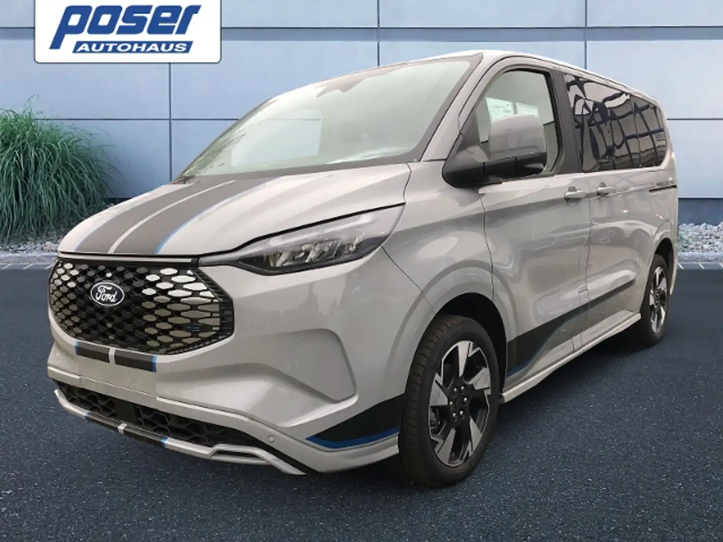 Ford Tourneo Custom Sport 64kWh Elektromotor 340L1 Gris - 2