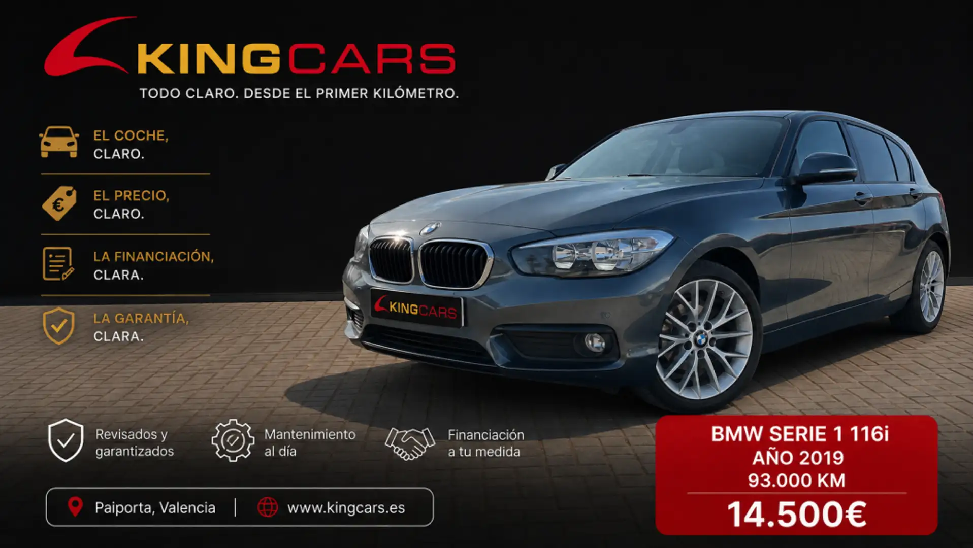 BMW 116 116i Gris - 2