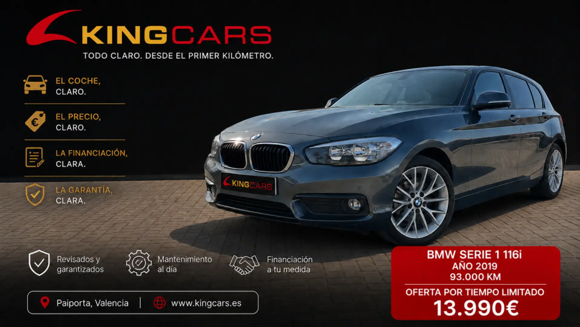 BMW 116 116i Gris - 1