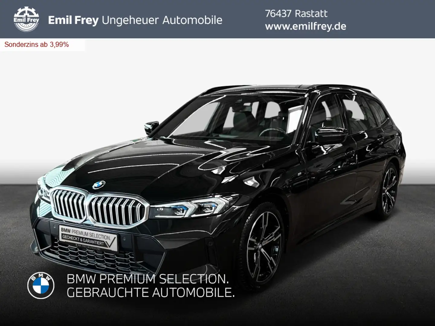 BMW 318 i Touring Aut.*M Sport Schwarz - 1