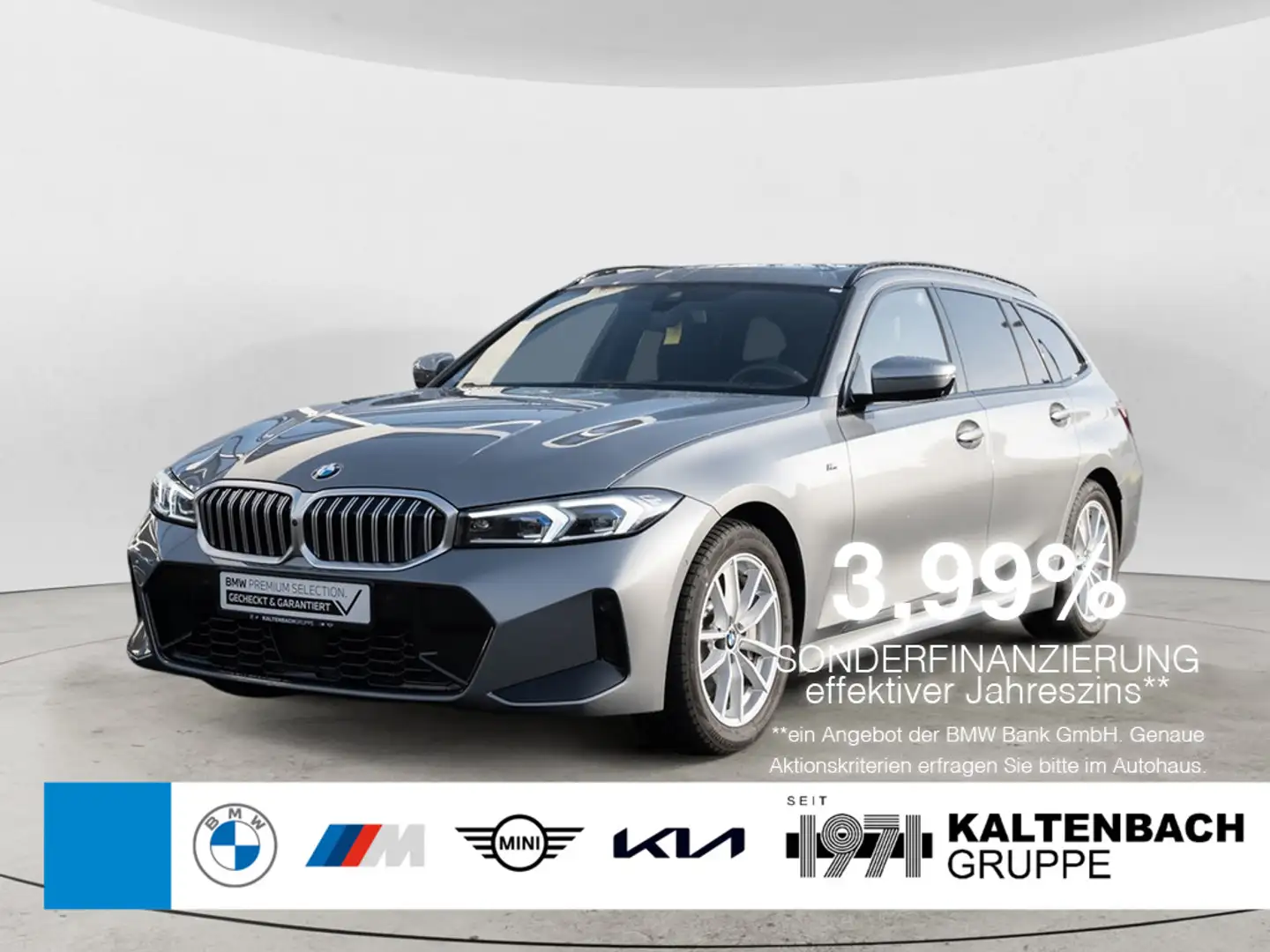 BMW 330 d Touring xDrive M-Sport PANO AHK ACC HUD Grau - 1