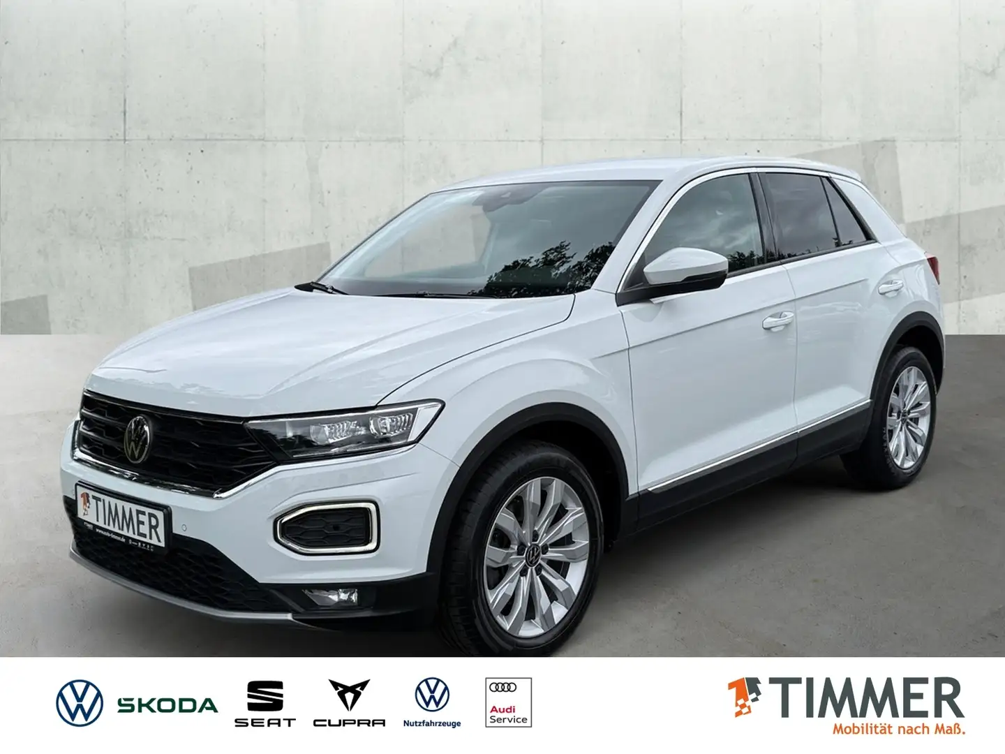 Volkswagen T-Roc 2.0 TDI DSG *LED *ACC *RKAM *APP *NAVI *DAB+ *SHZ Wit - 1