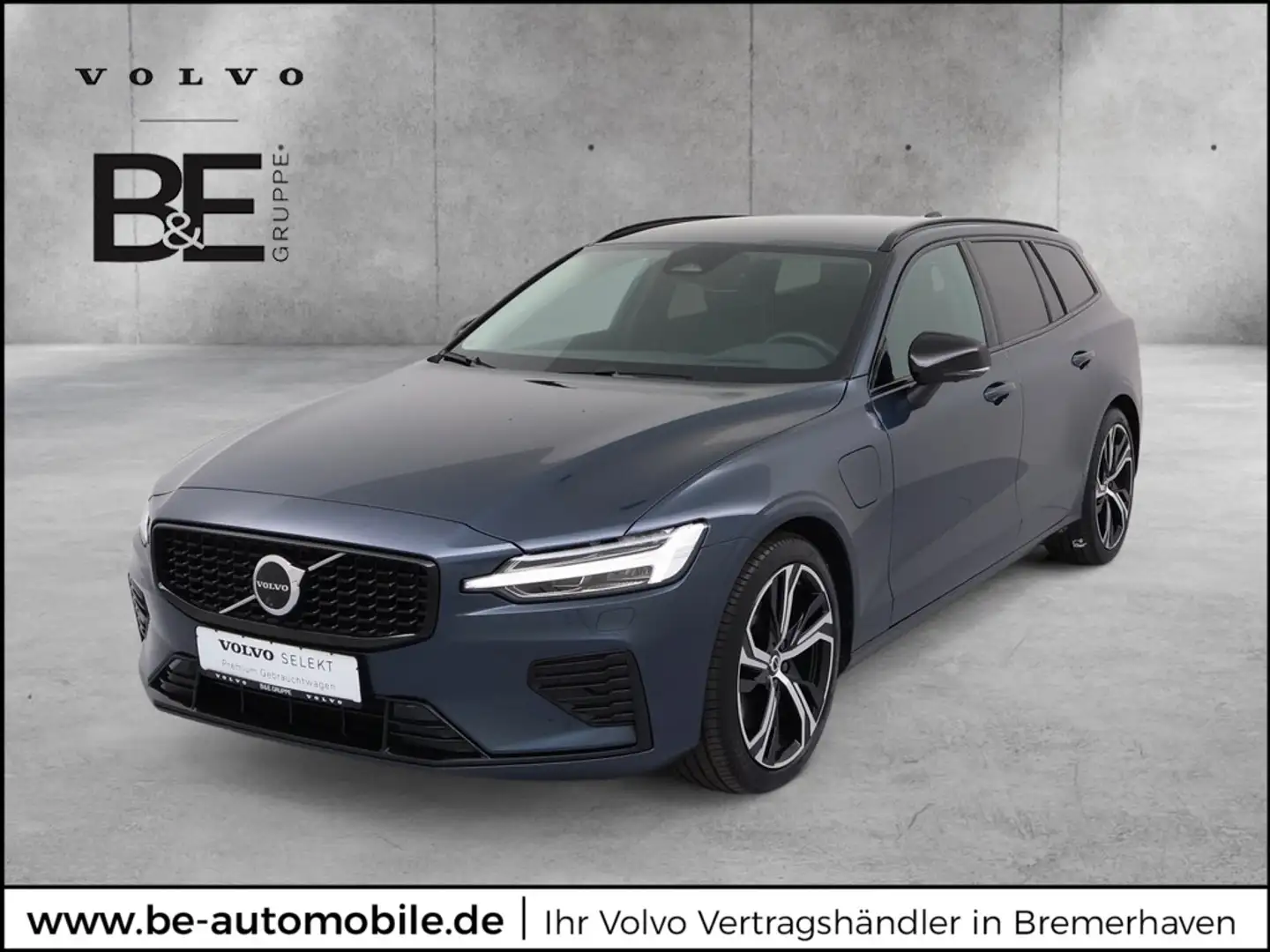 Volvo V60 T6 Plus Dark Plug-In Hybrid STANDHZ 360° Blau - 1