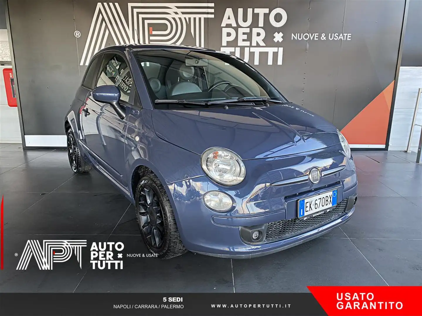 Fiat 500 500 0.9 t.air t. 85cv Bleu - 2