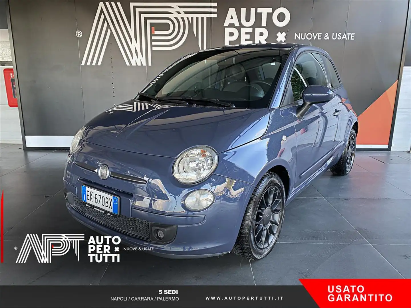 Fiat 500 500 0.9 t.air t. 85cv Bleu - 1