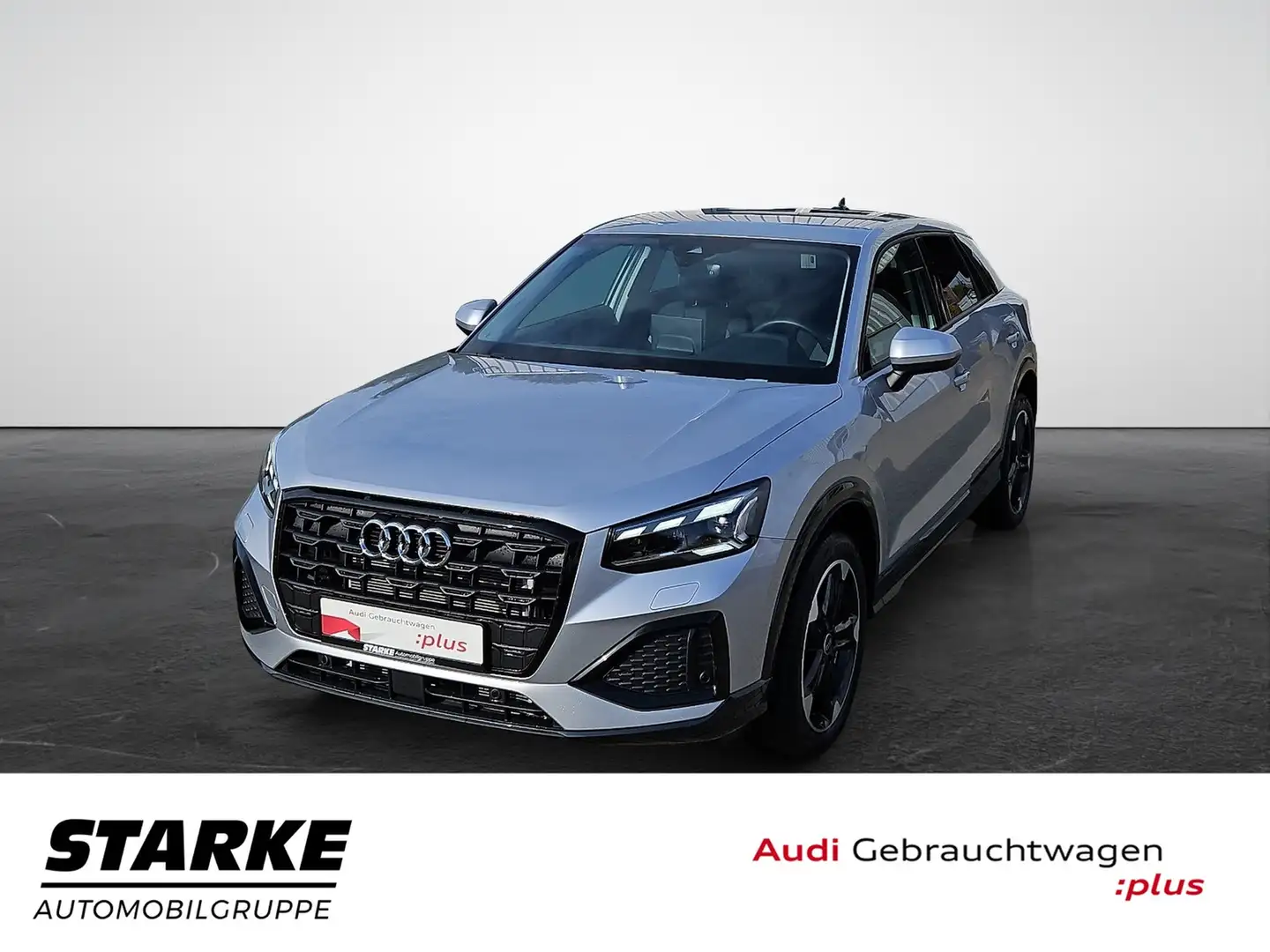 Audi Q2 35 TFSI S tronic advanced NaviPPlus Matrix AHK ... Argent - 1