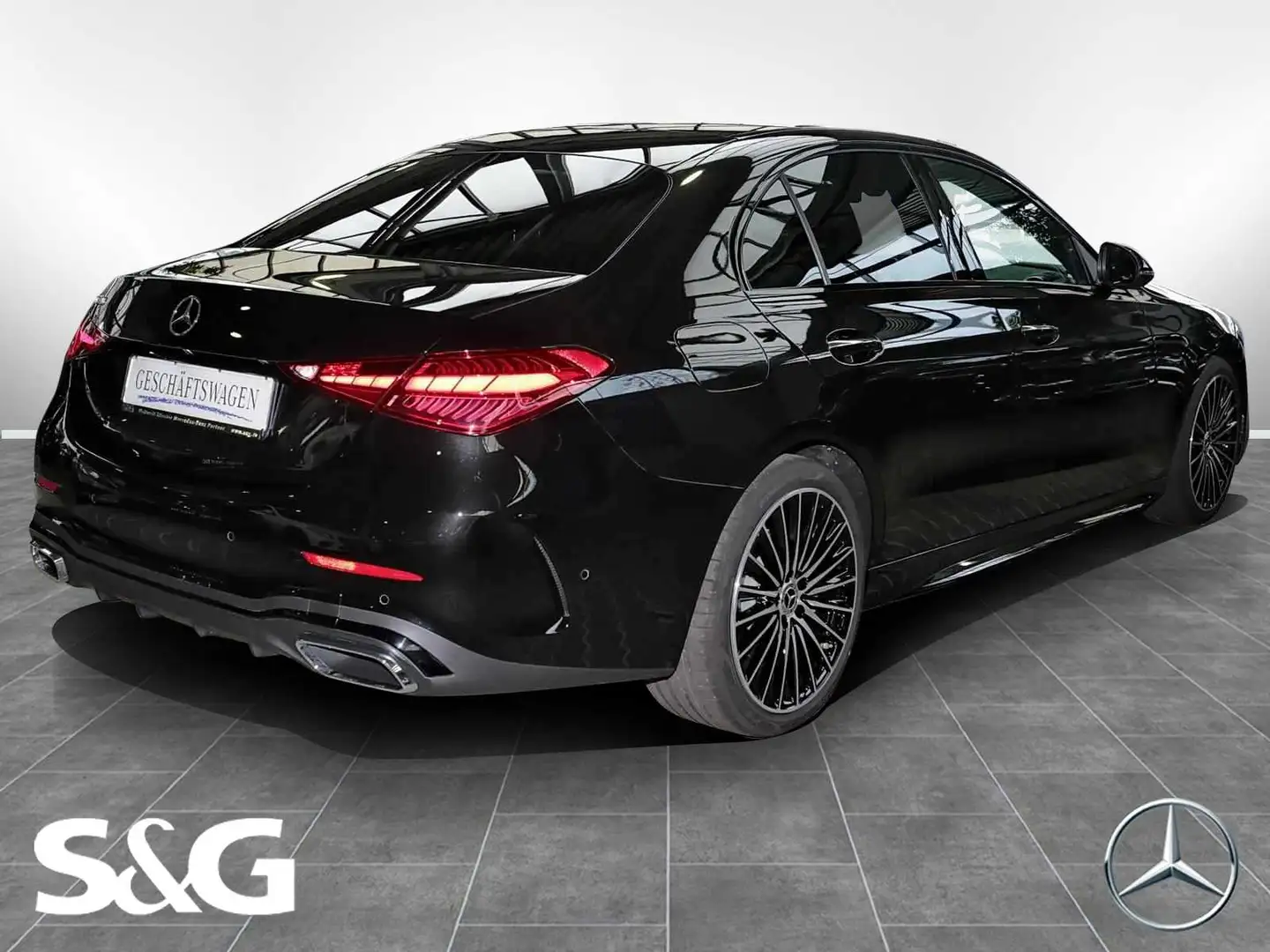 Mercedes-Benz C 300 AMG Night+MBUX+RüKam+Pano+AHK+DigitalLight Noir - 2