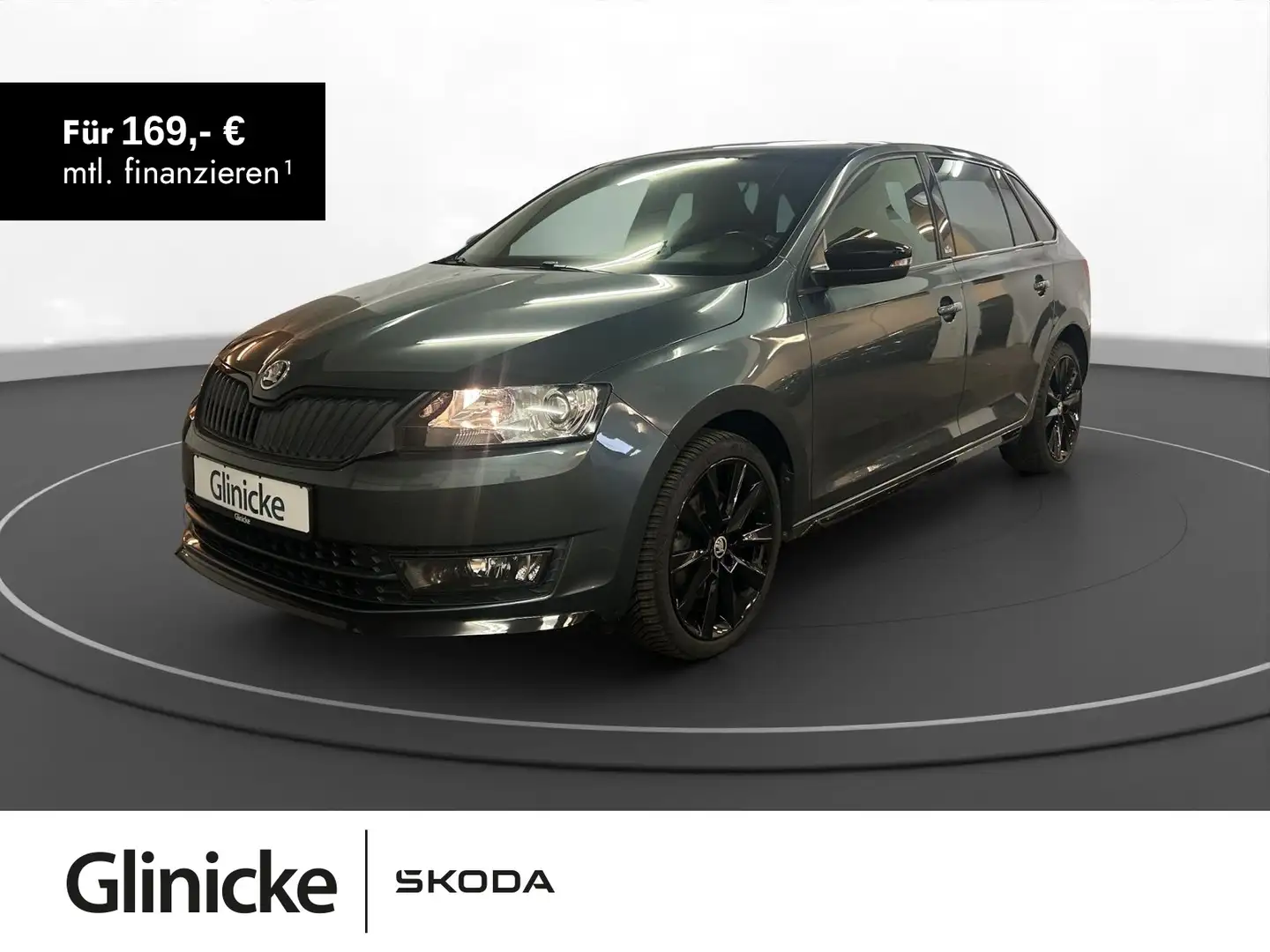 Skoda Rapid/Spaceback 1.2 TSI Monte Carlo AHK Pano Xen Szary - 1