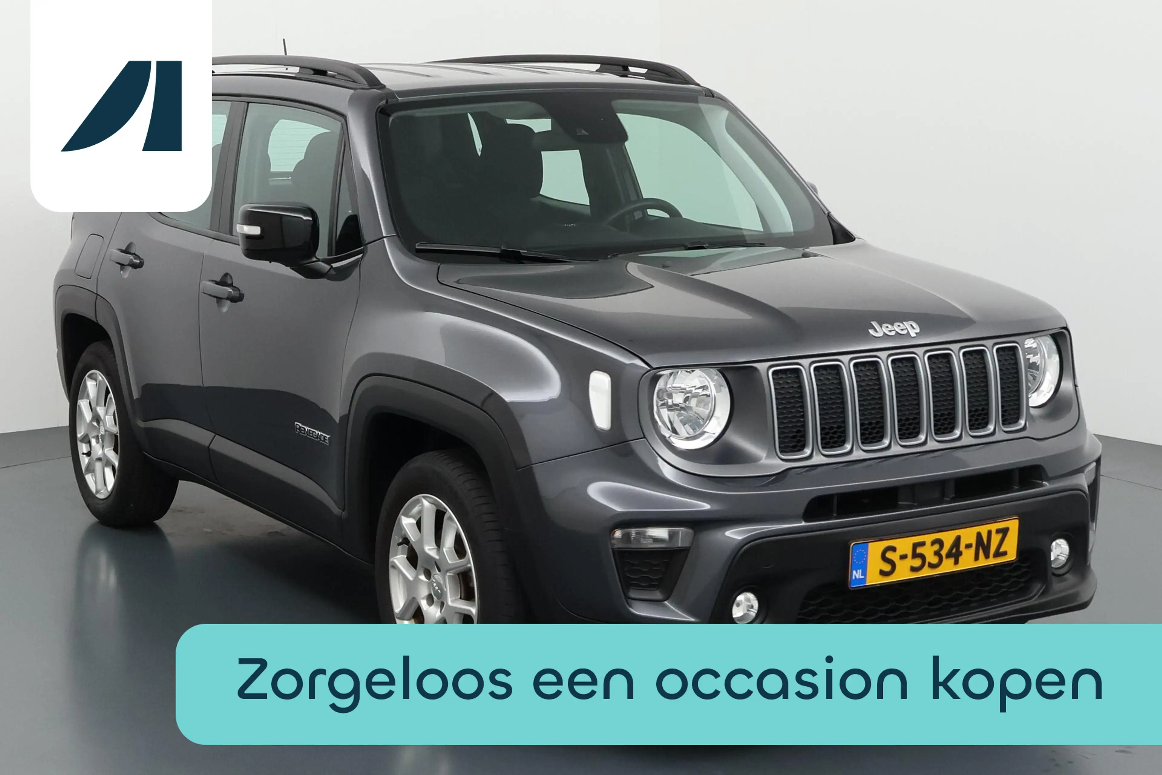 Jeep Renegade 1.5T e-Hybrid Limited Compact avontuur met een sli